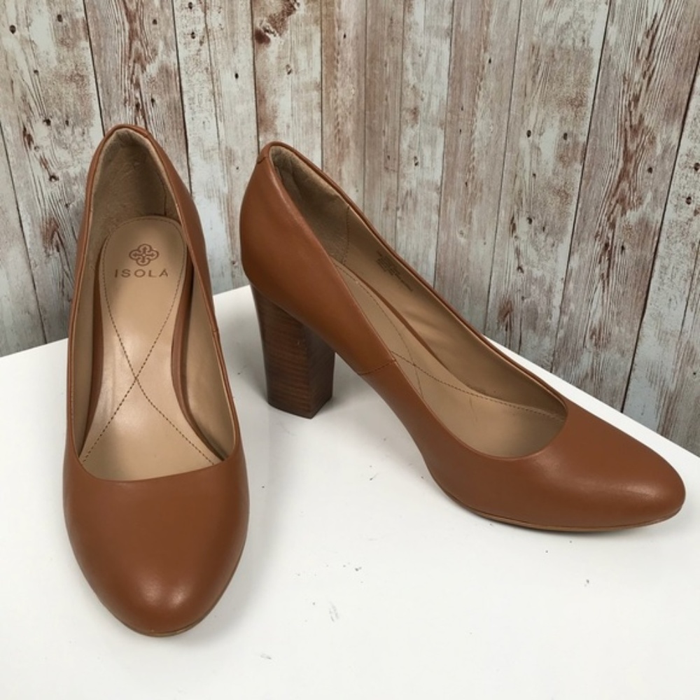 Isola Rosalie chunky heel comfy pumps